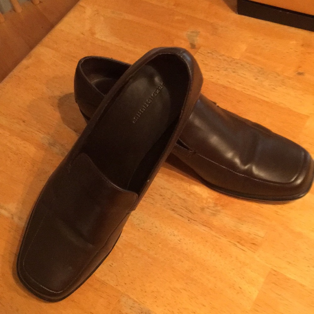 Slip on shoes.